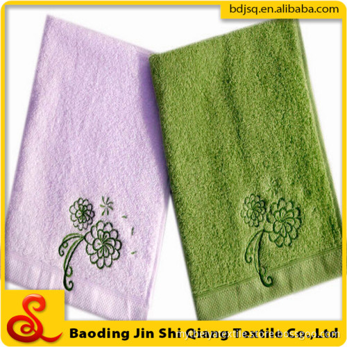 Wholesale Custom Embroidery Logo Bright Color Face Towel 100% Cotton, Towel Sale